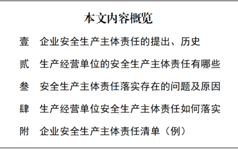 生产经营单位主要负责人职责（生产经营单位主要负责人职责2021）