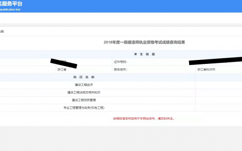 一建成绩发布（我的四年两证的备考之路）