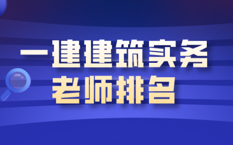 王玮个人简介（一建建筑实务老师排名）