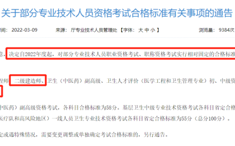 四川2022二建成绩合格标准公布（2021四川二建合格线涨了）