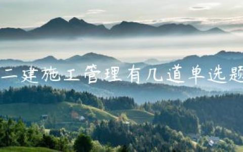 二建施工管理有几道单选题
