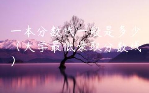 一本分数线一般是多少（大学最低录取分数线）