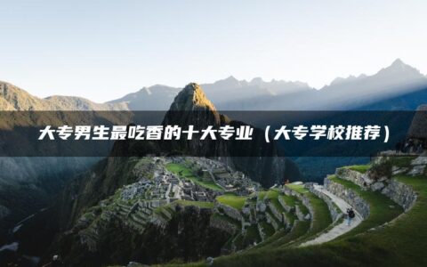 大专男生最吃香的十大专业（大专学校推荐）