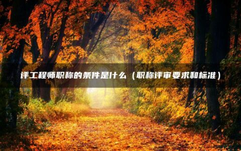 评工程师职称的条件是什么（职称评审要求和标准）