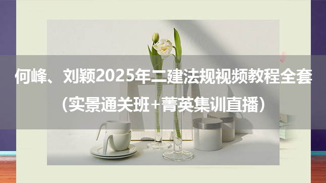 何峰、刘颖2025年二建法规视频教程全套（实景通关班+菁英集训直播）