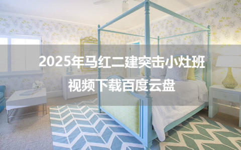 2025年马红二建建筑突击小灶班视频下载百度云盘