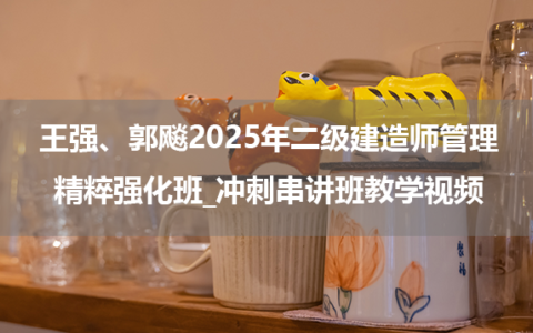 王强、郭飚2025年二级建造师管理精粹强化班_冲刺串讲班教学视频