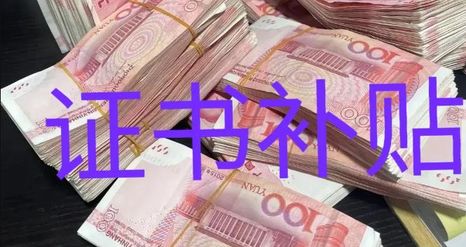 2025年证书补贴政策一览，快看看那些证书值得考