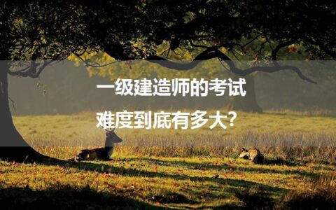一级建造师考试难度到底有多大？