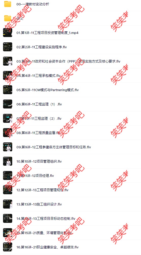 张君2027年一建管理全部视频百度网盘（张君一建管理视频讲义）