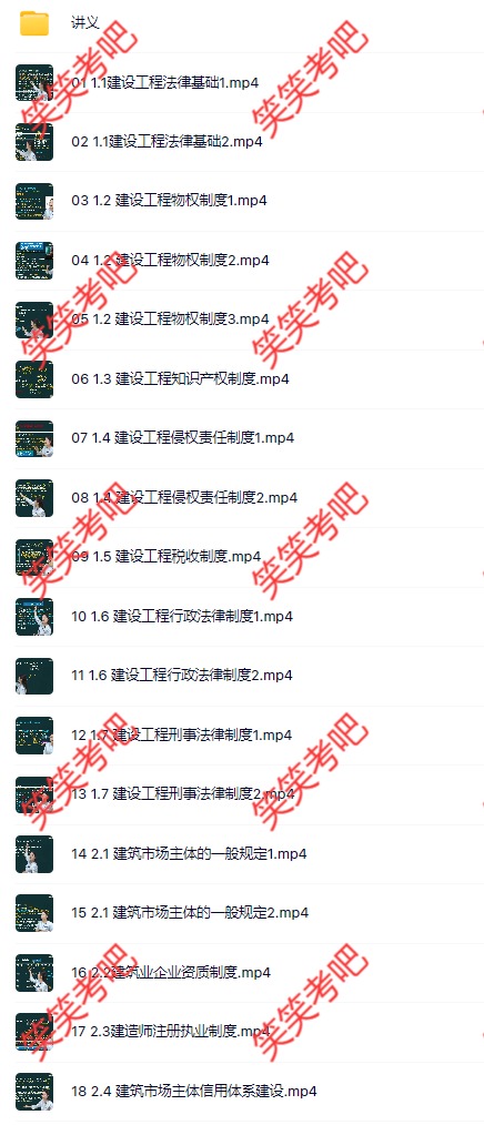 桂林2027年法规二级建造师精讲视频讲义:重点抓得住,备考无压力